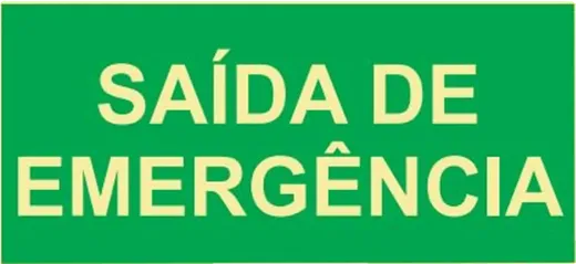 SINAL SAIDA DE EMERGENCIA