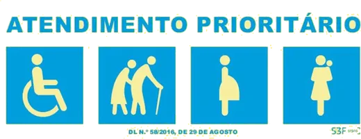 SINAL INFORMAÇAO ATENDIMENTO PRIORITÁRIO