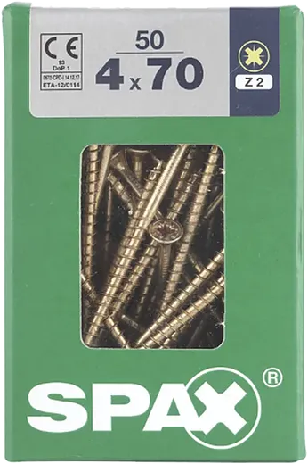 SPAX CP bicro 4,5x70 L 50 pzs