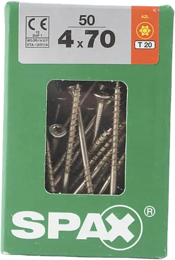 SPAX TRX CP Wirox 4x70 L 50 pzs