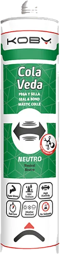 COLA E VEDA NEUTRO PRETO KOBY