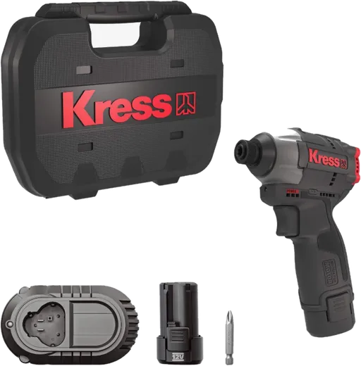 KUB50.2 - Aparafusadora/Chave de Impacto Brushless 12V 140Nm 1/4" Hex