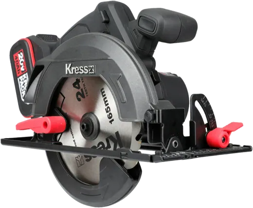 KUE12.1-Serra circular 165mm Brushless 20V 2bat 4Ah +
