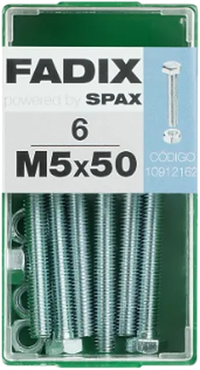 Pf. Cab. Sextavada DIN 933 c/ PorcaM 5x50 mm 6und S