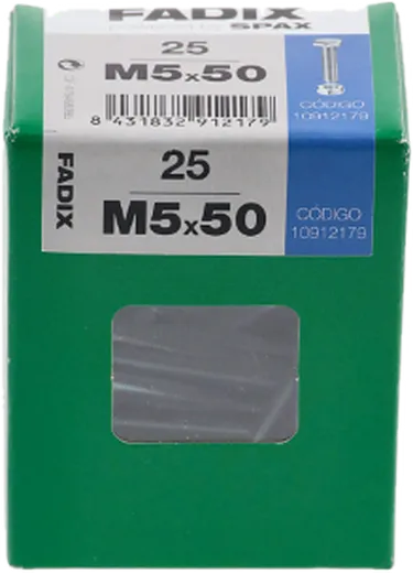 Pf. Cab. Sextavada DIN 933 c/ PorcaM 5x50 mm 25und L2