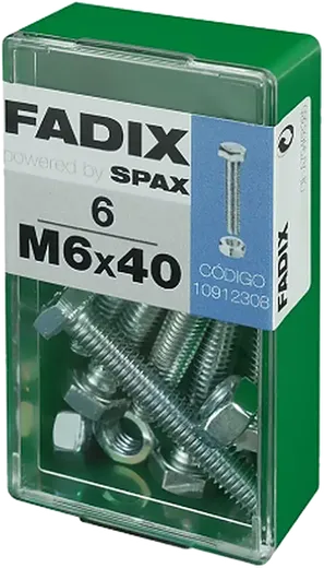 Pf. Cab. Sextavada DIN 933 c/ PorcaM 6x40 mm 6und S
