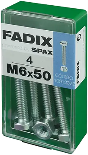 Pf. Cab. Sextavada DIN 933 c/ PorcaM 6x50 mm 4und S