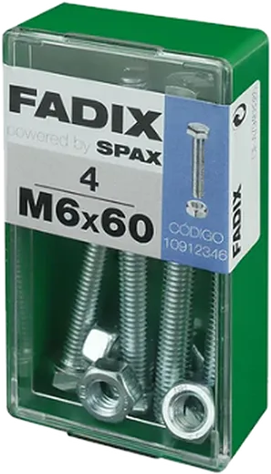 Pf. Cab. Sextavada DIN 933 c/ PorcaM 6x60 mm 4und S