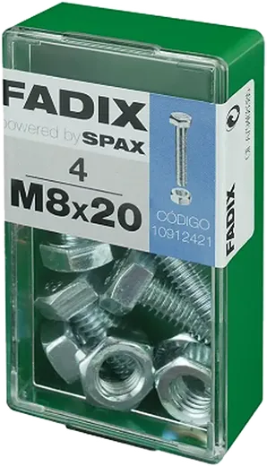 Pf. Cab. Sextavada DIN 933 c/ PorcaM 8x20 mm 4und S