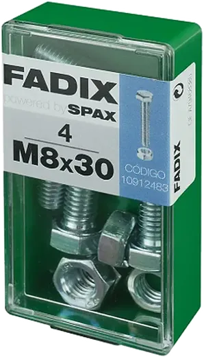 Pf. Cab. Sextavada DIN 933 c/ PorcaM 8x30 mm 4und S