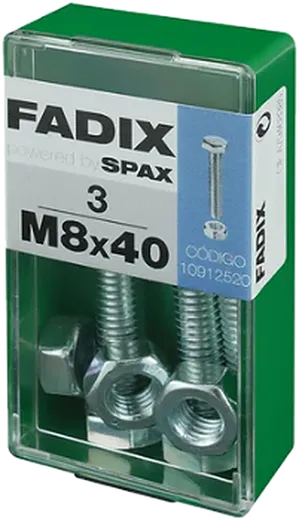 Pf. Cab. Sextavada DIN 933 c/ PorcaM 8x40 mm 3und S