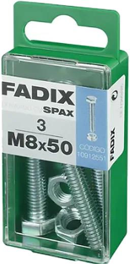 Pf. Cab. Sextavada DIN 933 c/ PorcaM 8x50 mm 3und S