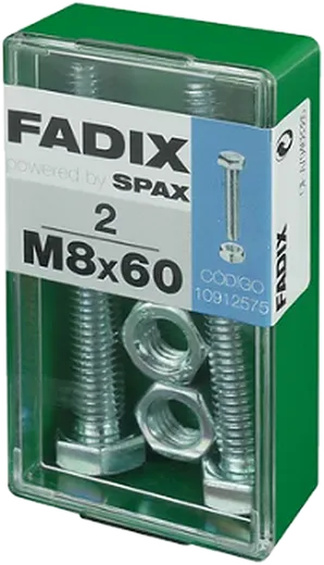 Pf. Cab. Sextavada DIN 933 c/ PorcaM 8x60 mm 2und S