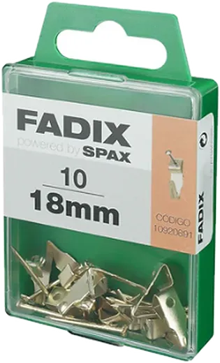 Gancho "HANSAFIX"18 mm 10und M