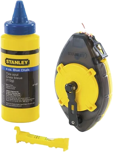 Tiralinhas Kit Powerwinder 30m + giz + nível para traçador