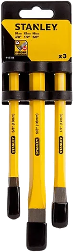 Conjunto de 3 cinzéis de pedreiro